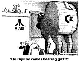 Dobová karikatura: Atari vs. Commodore