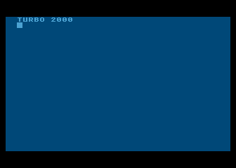 Obrazovka po aktivaci zaváděče Turbo 2000